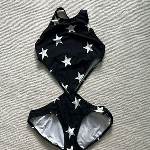 Norma Kamali Chuck Cutout One Piece Swimsuit size Small